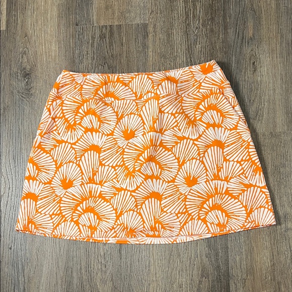 Tommy Bahama Pants - Tommy Bahama Golf Orange and White Patterned Skort Size Large